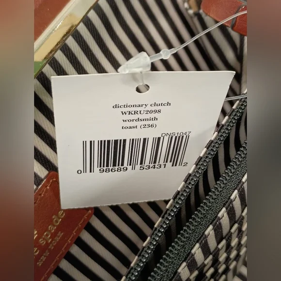 Collectors ❗️KATE SPADE Dictionary Clutch NWT - Picture 12 of 16
